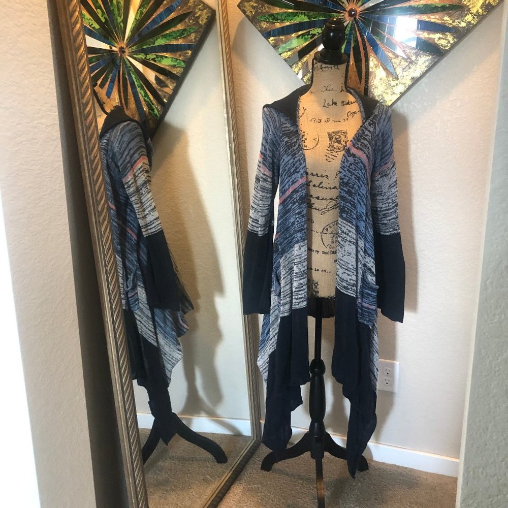 Venus Waterfall Cardigan Duster w/ Hood
